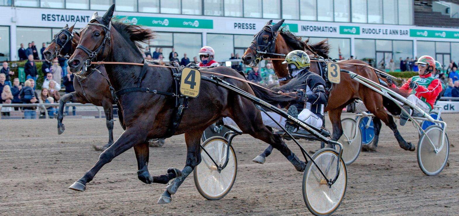 Just Hans ved sejren i Dansk Trav Kriterium 2023. Fredag skal Copenhagen Cup-deltageren søge revanche for nederlaget senest i Odense.