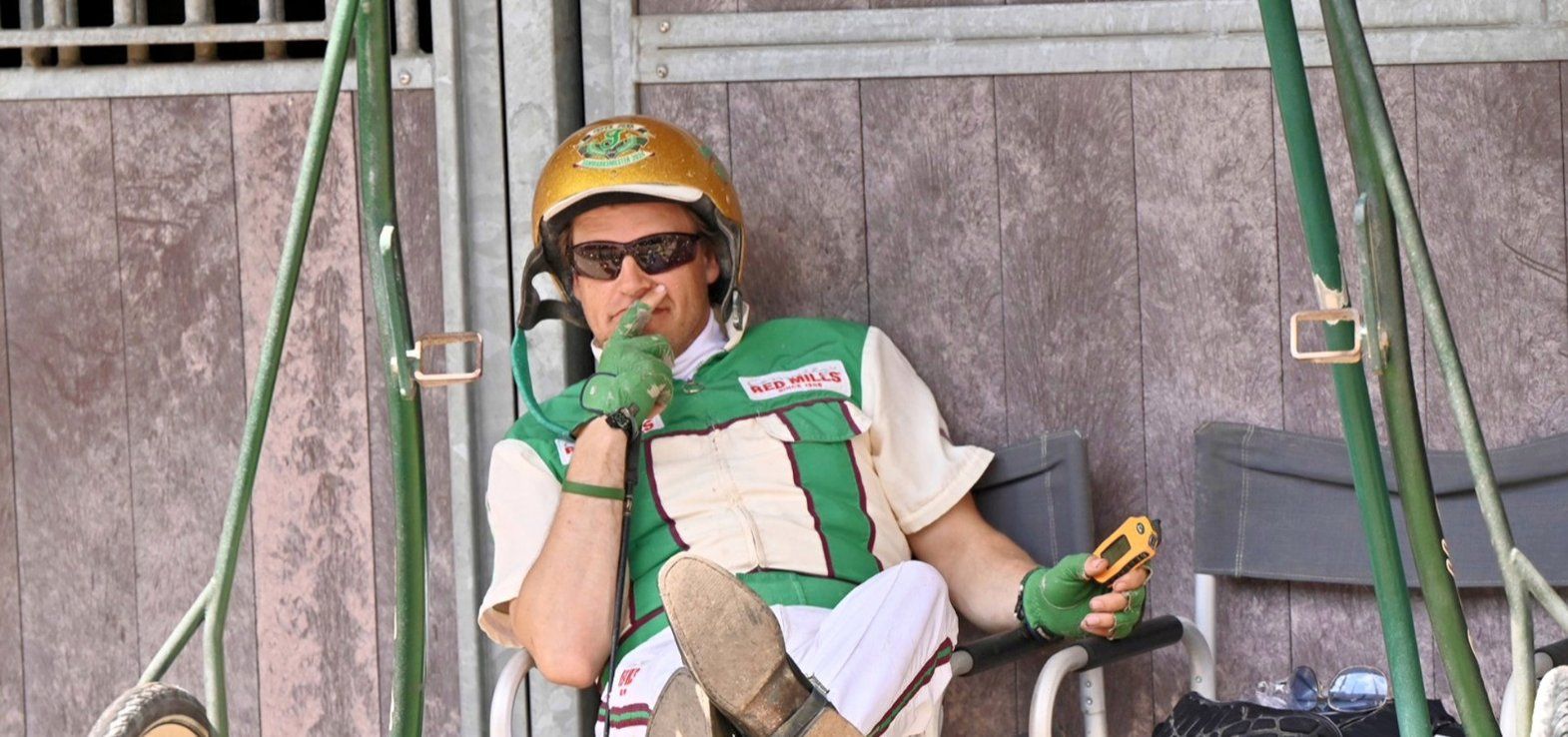 Jeppe Juel i en rolig stund forud for løbene i Odense fredag.