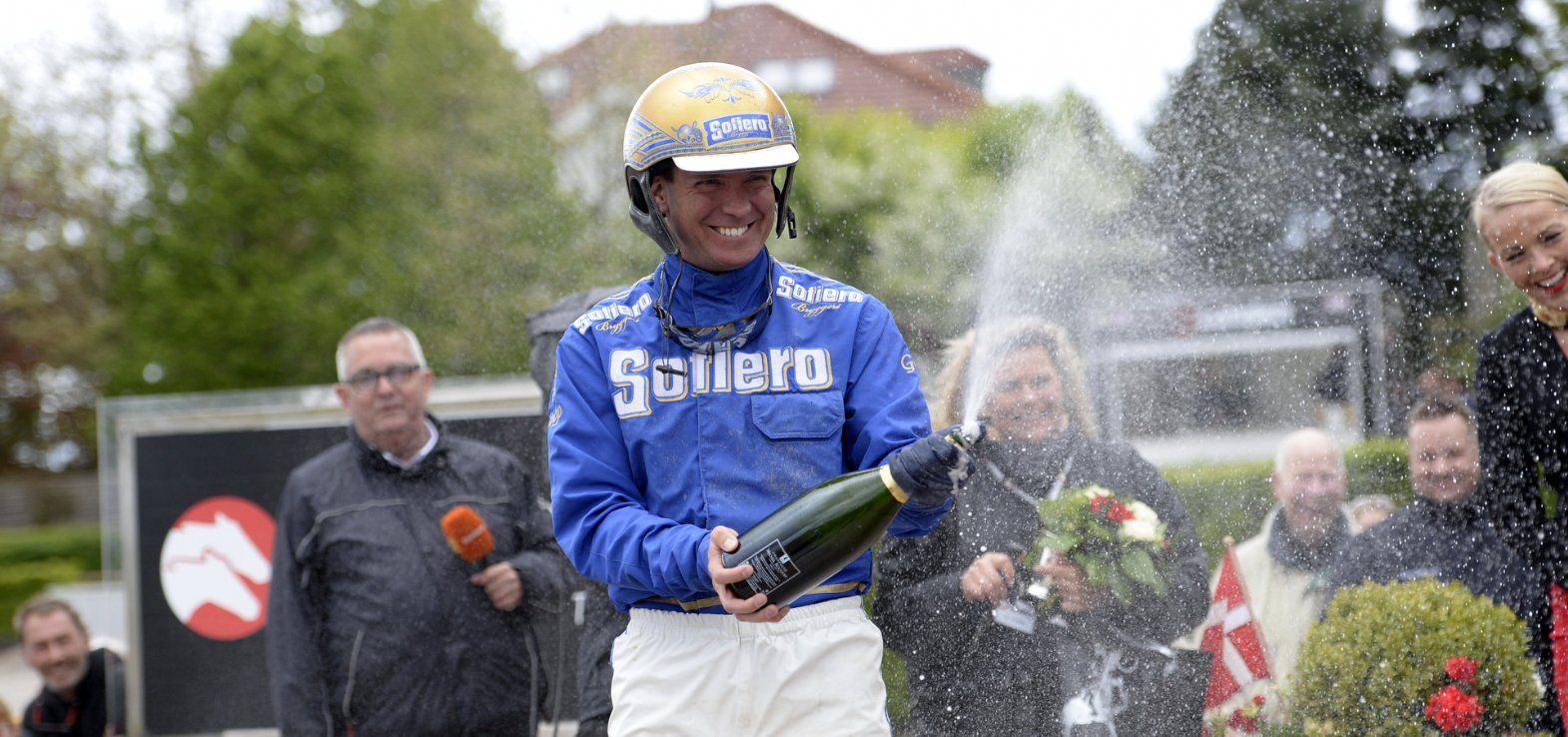 Björn Goop efter en sejr på Lunden. På lørdag skal han køre Hambletonian Stakes.