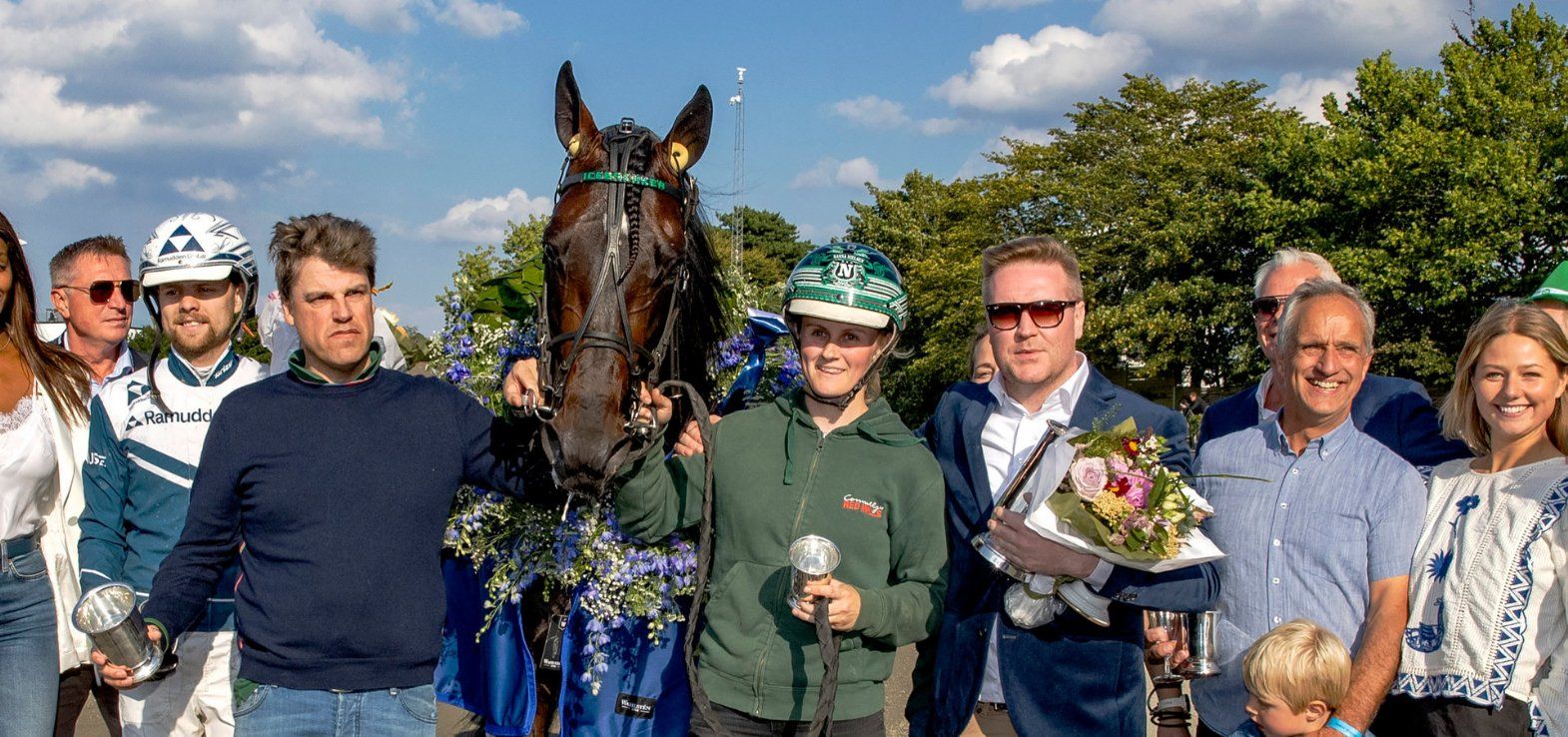 Icebreaker efter sejren i Dansk Trav Derby 2024.