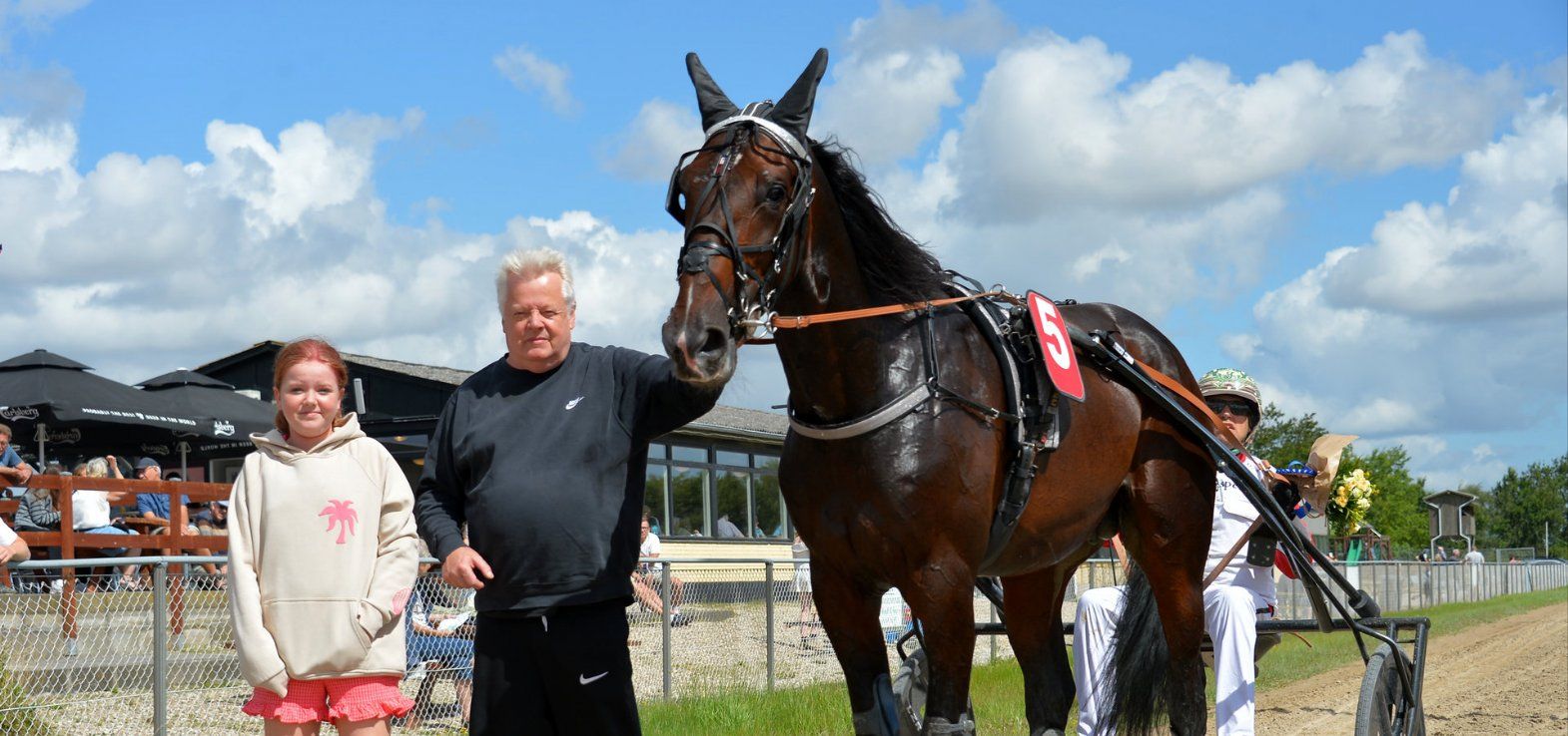 Manhattan Trot ved en tidligere sejr på Nykøbing Falster Travbane.