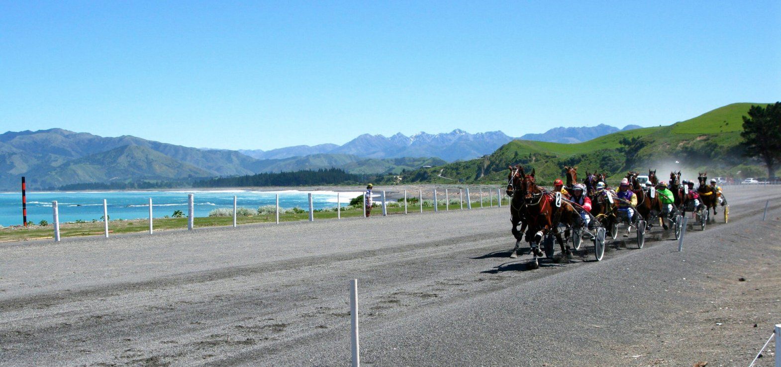 Et foto fra den idylliske Kaikoura-bane i New Zealand