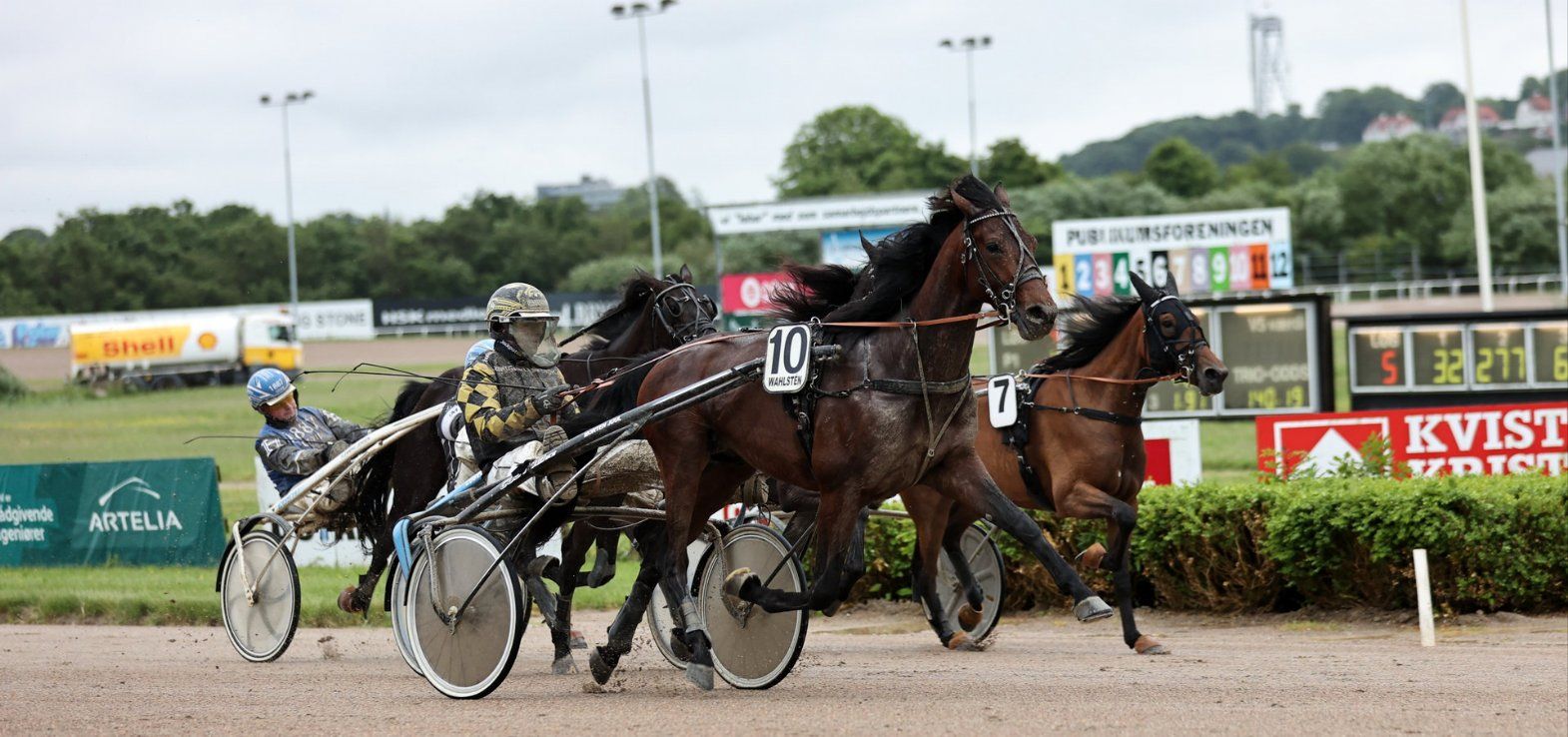 Julien Sensei ved en tidligere sejr med Birger Jørgensen i sulkyen.