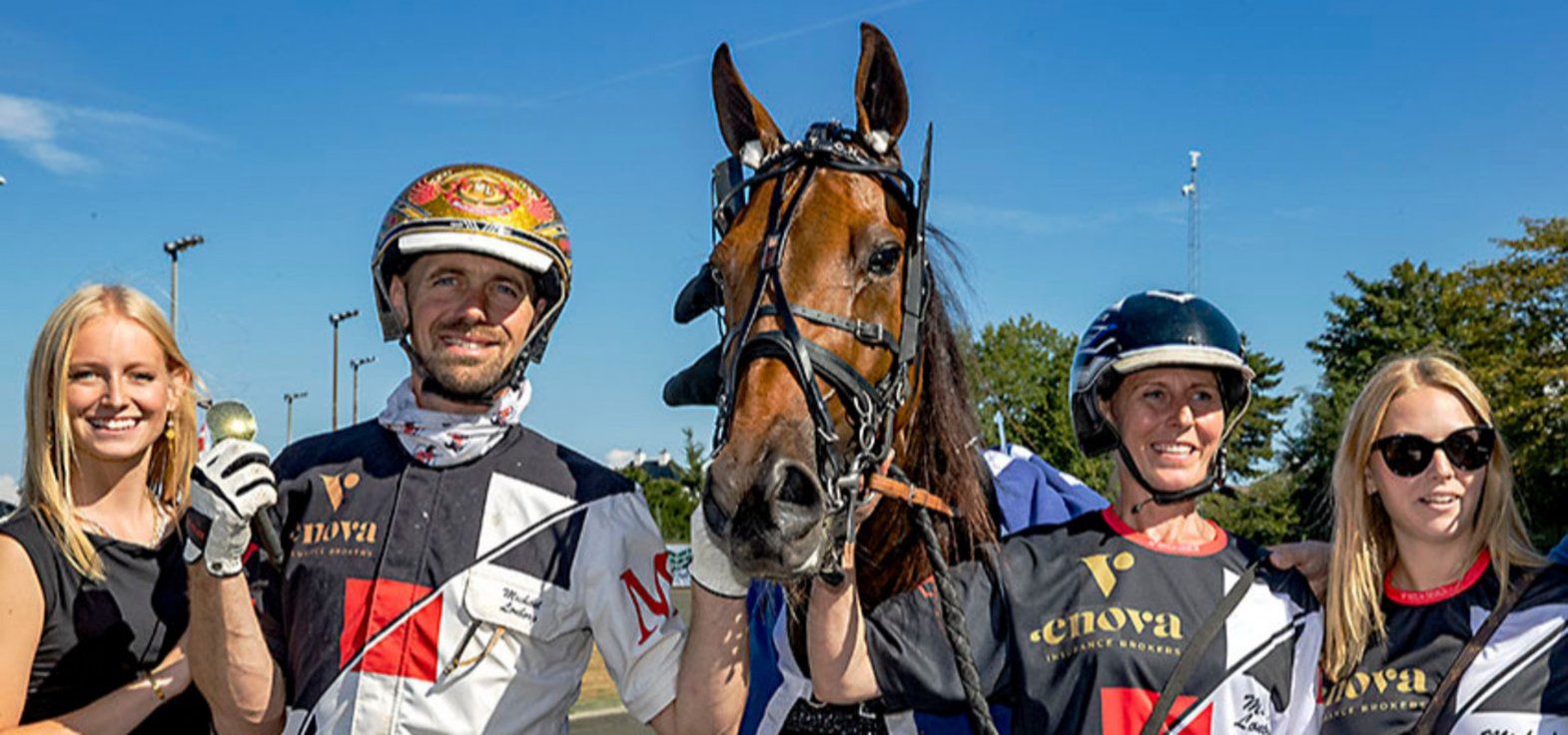 Karat C N efter sejren i Dansk Trav Kriterium 2024.