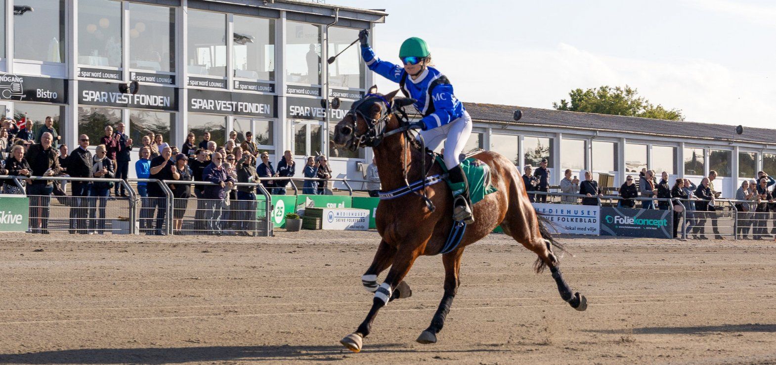 Caviars Dream ved en tidligere sejr i Skive med Mette Carlsen i sadlen.