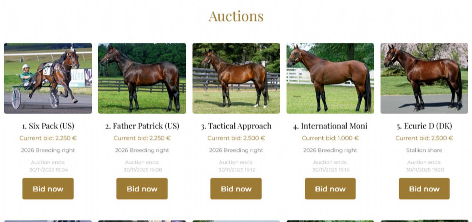 En del af udbuddet på søndagens auktion på Selected Sales.