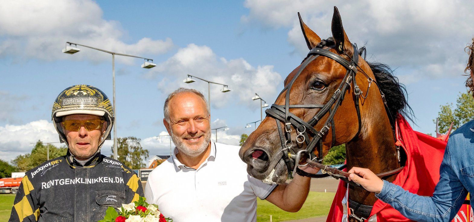Glorius Rain ved en tidligere sejr på Charlottenlund Travbane.