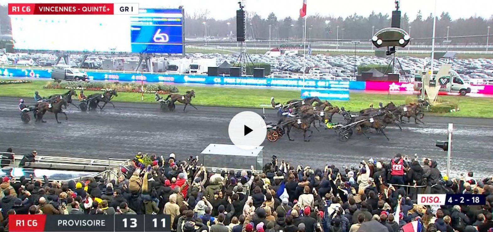 Der var mange heste på målfotoet i Prix d Amerique