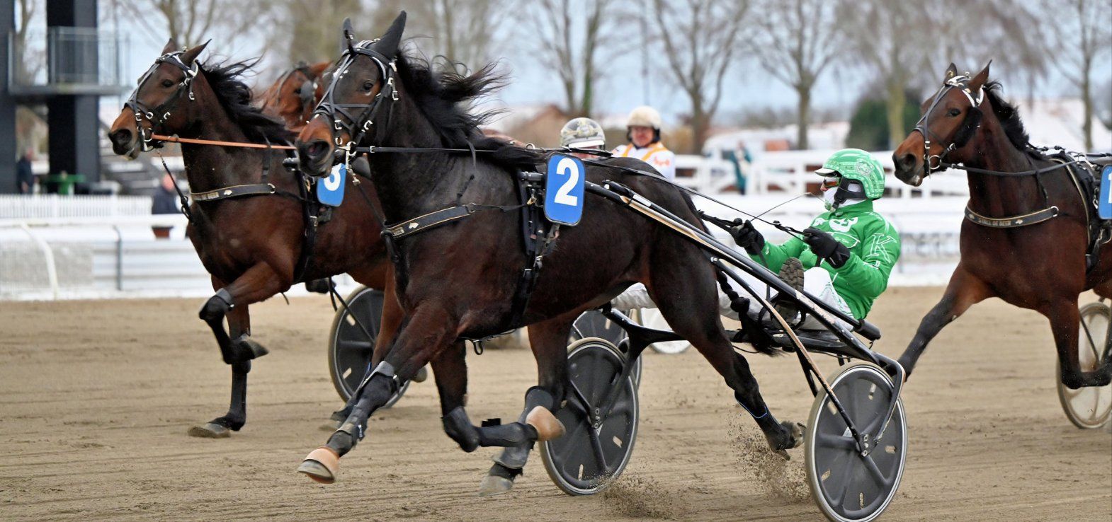 Tysktrænede Gany førte fra start til mål i fredagens 2. løb.