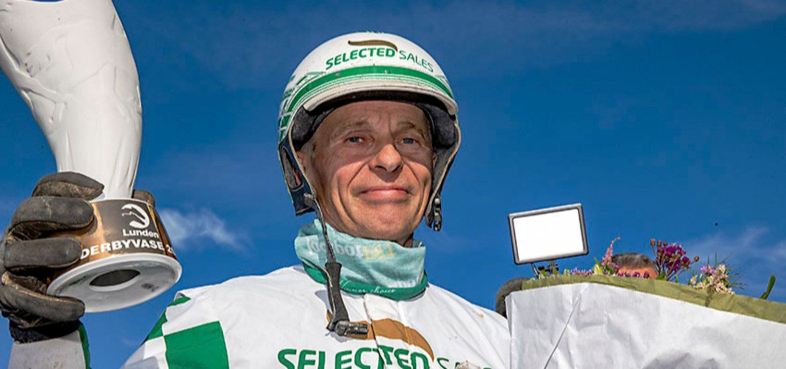 Flemming Jensen efter en sejr på Lunden i en Derbyweekend.