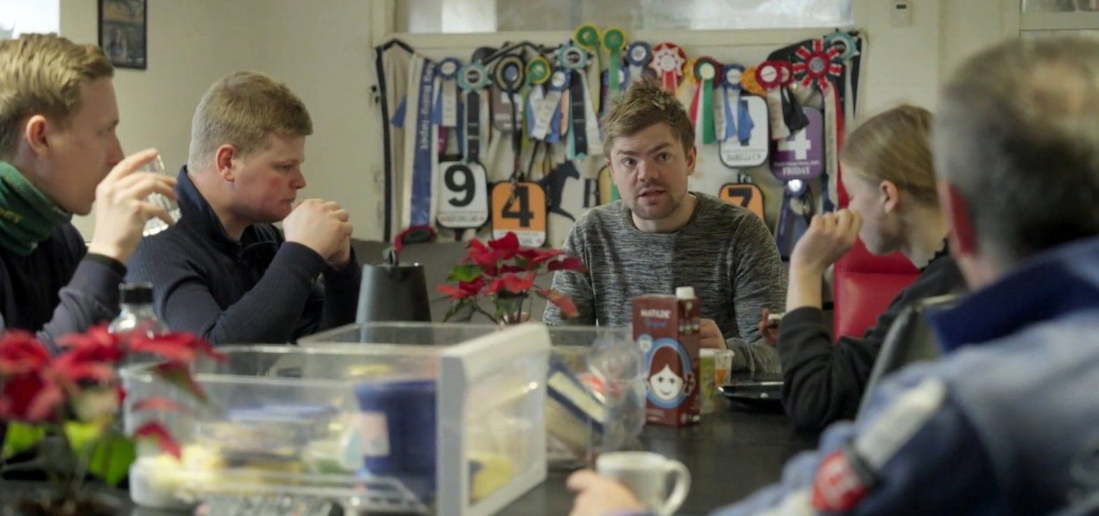 Aalborg-træner Nicklas Korfitsen i frokoststuen på Vang Hovedgård.