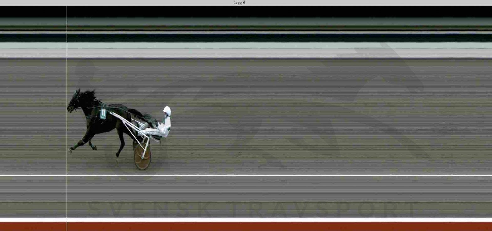 Kong Venience var helt alene på målfotoet ved sejren på Åby lørdag eftermiddag.