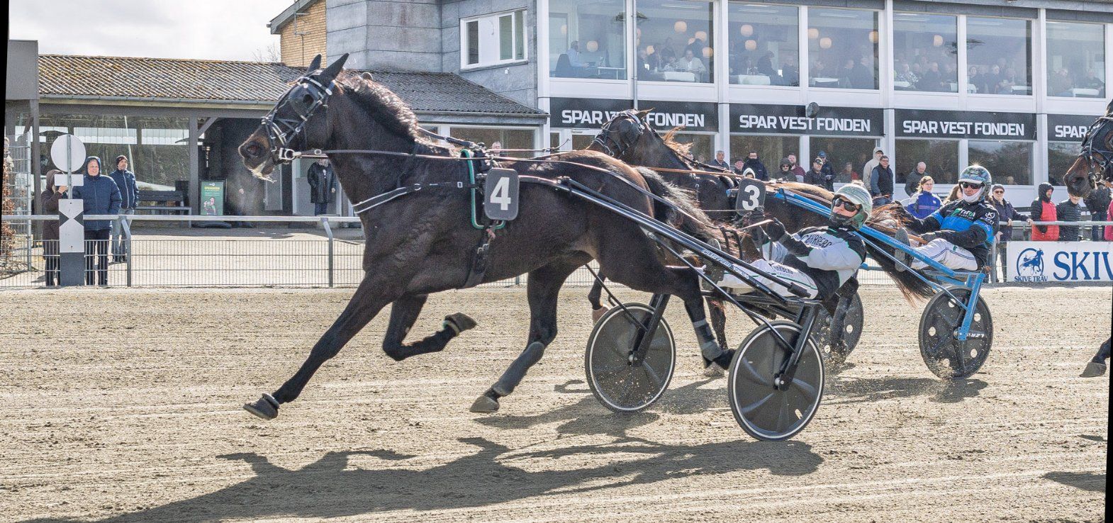 Jacobite ved en tidligere sejr i Skive med Kasper Foget i sulkyen.