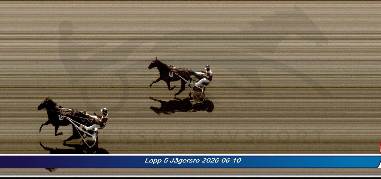 Lewis kunne vinde på Jägersro trods galop med 700m til mål.