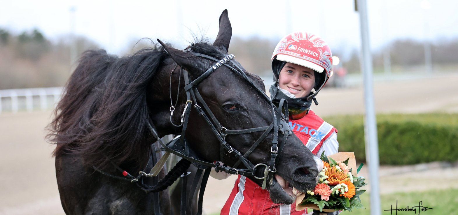 Smokin Joe og Michelle Mønster efter en tidligere sejr i Aalborg.