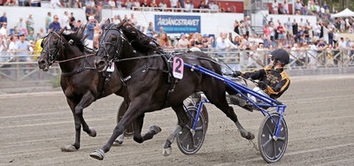 Gio Cash vandt i ny banerekord på Årjäng Travbane efter en forrygende duel med Don Fanucci Zet.