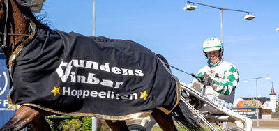 Glorius Rain efter en sejr på Lunden.