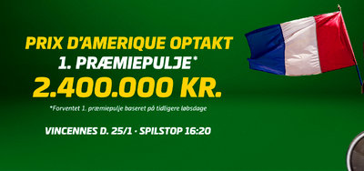 Prix d´Amérique: Hele Danmarks V4-kupon jagter 2,4 millioner
