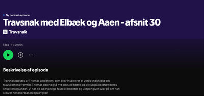 Podcast: Travsnak med Dyhrberg, Aaen og Elbæk - Afsnit 30