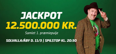 V86 onsdag aften - 12,5 millioner i V86-jackpot - Kom med via lynkupon