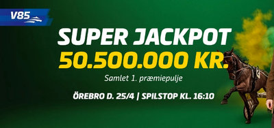 Superjackpot i V85: 50,5 millioner kroner til otterne