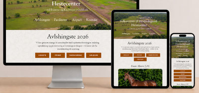 Hovhedegård er klar til avlssæsonen – og lancerer ny hjemmeside