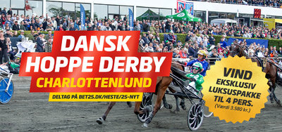 Bet25 - Vind luksuspakke til en værdi af 3.580 kr. til Derby-lørdag