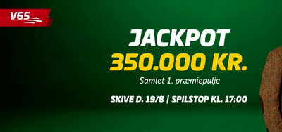 SKIVE V65 - Onsdag 19. august - Jackpot 350.000 kr.