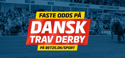 DERBY - Faste odds hos Bet25 på Vinder, Top 3 og Head-3-head