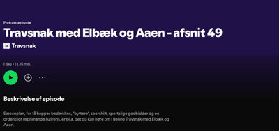 Podcast: Travsnak med Dyhrberg, Aaen og Elbæk - Afsnit 49