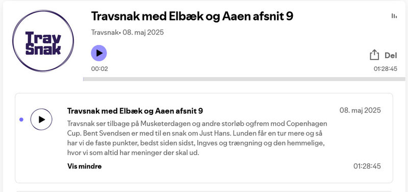 Podcast: Travsnak med Dyhrberg, Aaen og Elbæk - og special guest star Bent Svendsen
