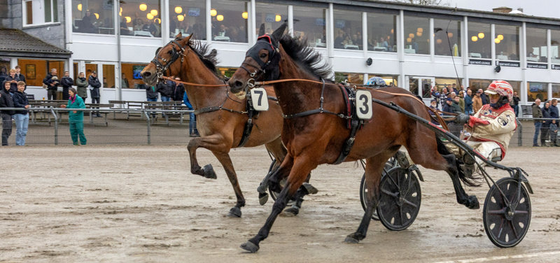 Gaghan Frisco ved en tidligere sejr i Skive med Knud Mønster.