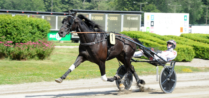 AXEVALLA: Michael Lønborg-trænede Freiherr Faust vandt SuperSprint i 1.08,3