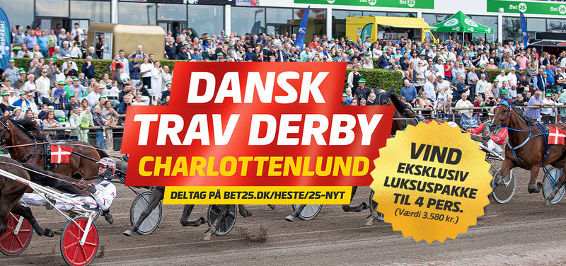 Bet25 - Vind eksklusiv Luksuspakke til Dansk Trav Derby!