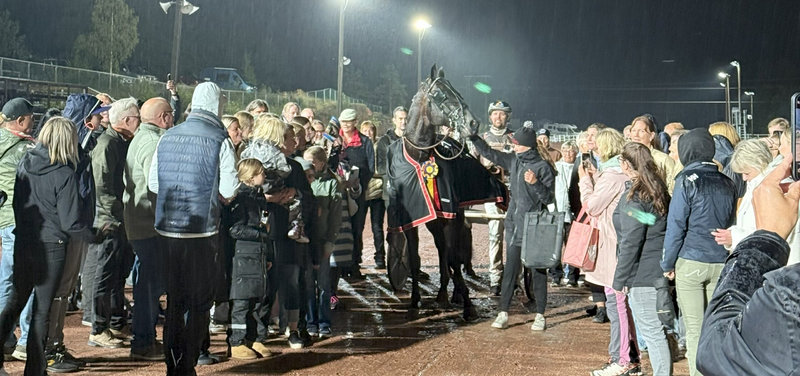 Don Fanucci Zet - fantastisk promovering af travsporten på Åland trods lortevejr