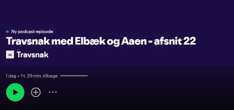 PODCAST - Travsnak med Dyhrberg, Aaen & Elbæk - og guest star Anders Ebsen