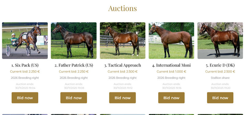 En del af udbuddet på søndagens auktion på Selected Sales.