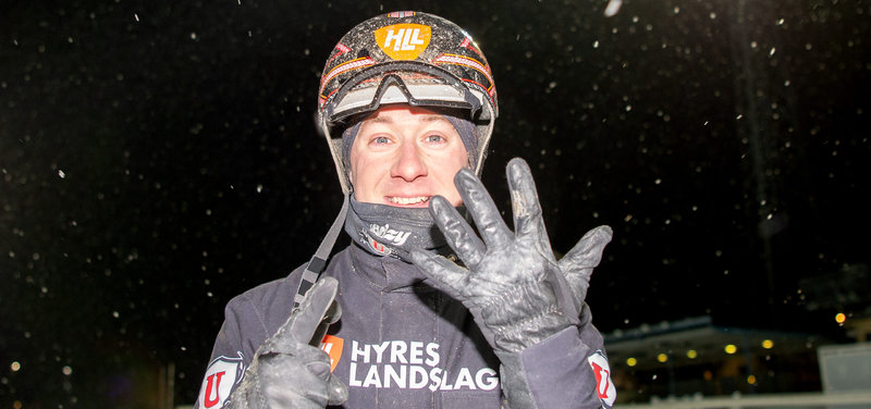 SVERIGE - Johan Untersteiner med forrygende start i den svenske kuskeliga