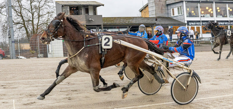 SKIVE - Første sejr med de store heste til Jonas Urth Pedersen