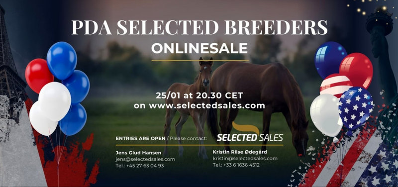 AUKTION - SelectedSales.com kører PDA SELECTED BREEDERS i denne uge