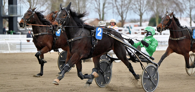 Tysktrænede Gany førte fra start til mål i fredagens 2. løb.