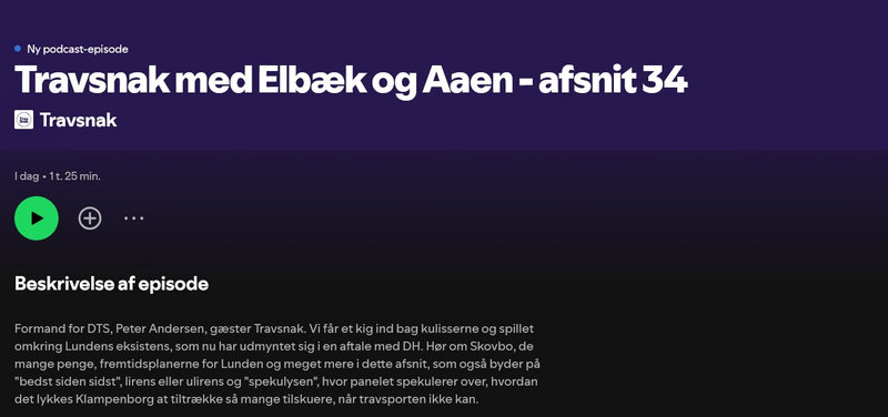 Podcast: Travsnak med Dyhrberg, Aaen og Elbæk + Guest star Peter Andersen