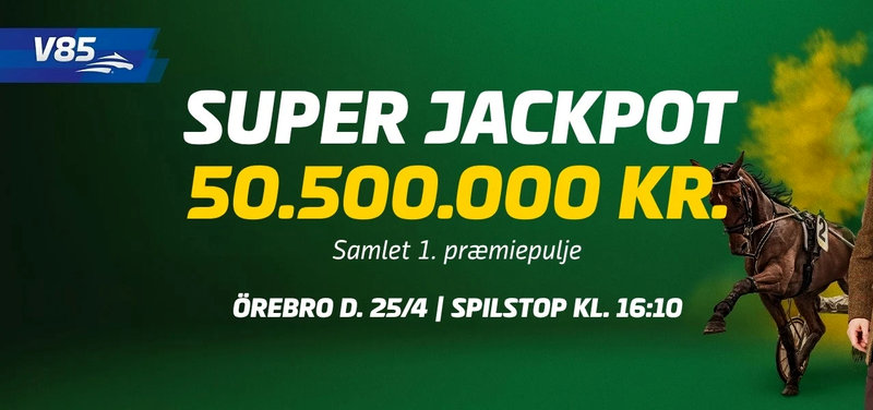 Superjackpot i V85: 50,5 millioner kroner til otterne