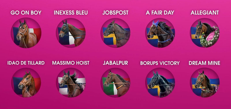 ELITLOPPET - Den svenske Derbyvinder DREAM MINE udtaget som 10. hest