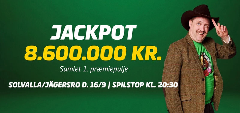 V86 JACKPOT - Onsdag 16. september - Jägersro & Solvalla