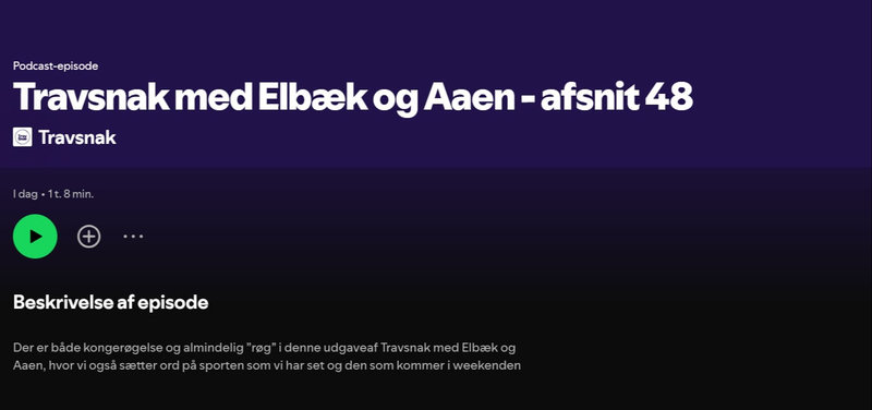 Podcast: Travsnak med Dyhrberg, Aaen og Elbæk - Afsnit 48
